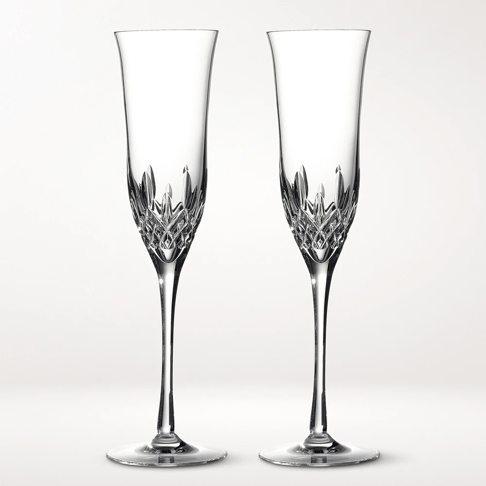 Waterford Lismore Essence Champagne Flutes, Set of 2