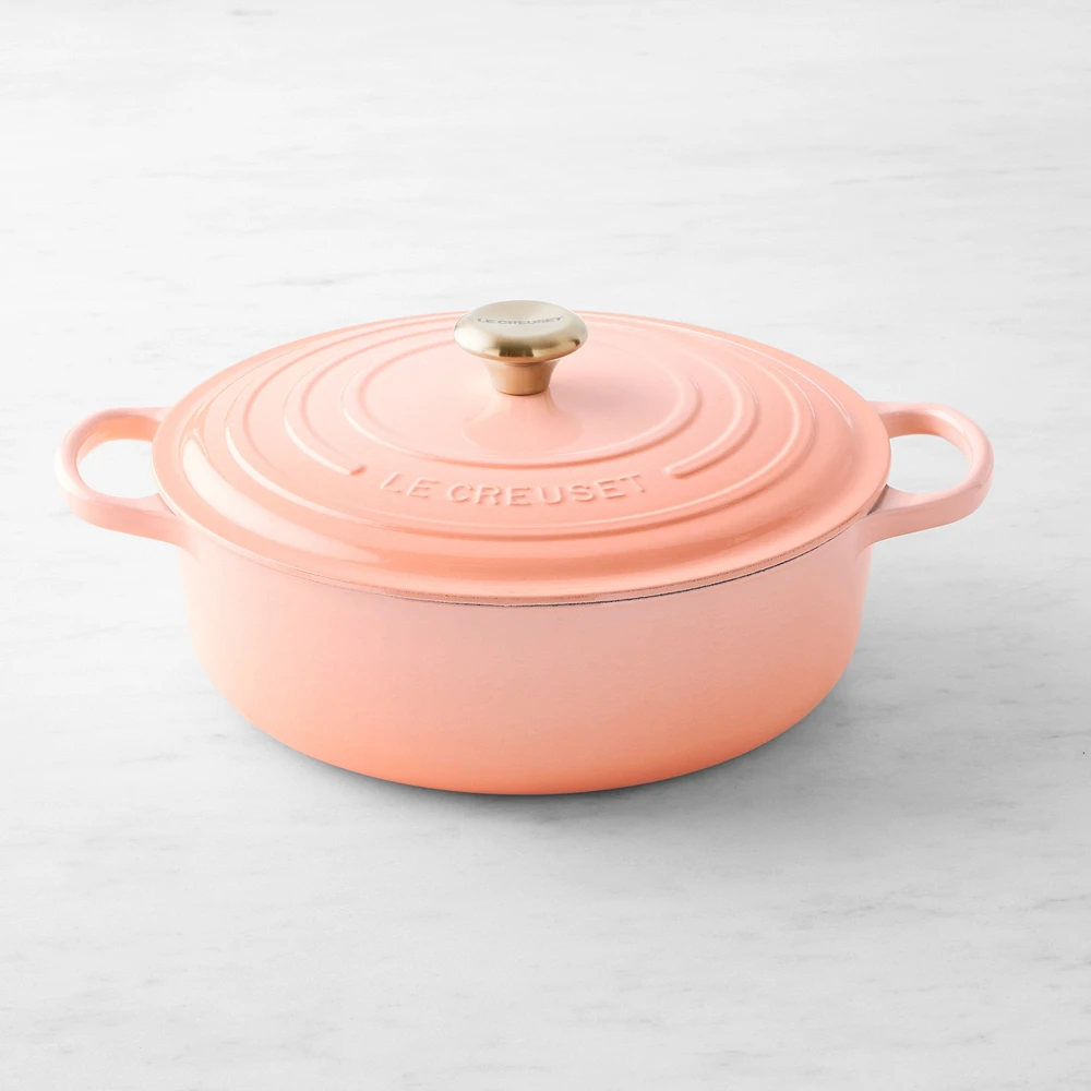 Le Creuset Signature Enameled Cast Iron Round Wide Dutch Oven, 6 3/4-Qt.