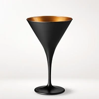 Black Matte & Copper Martini Glasses