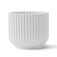 Lyngby Porcelain Flower Pot, White