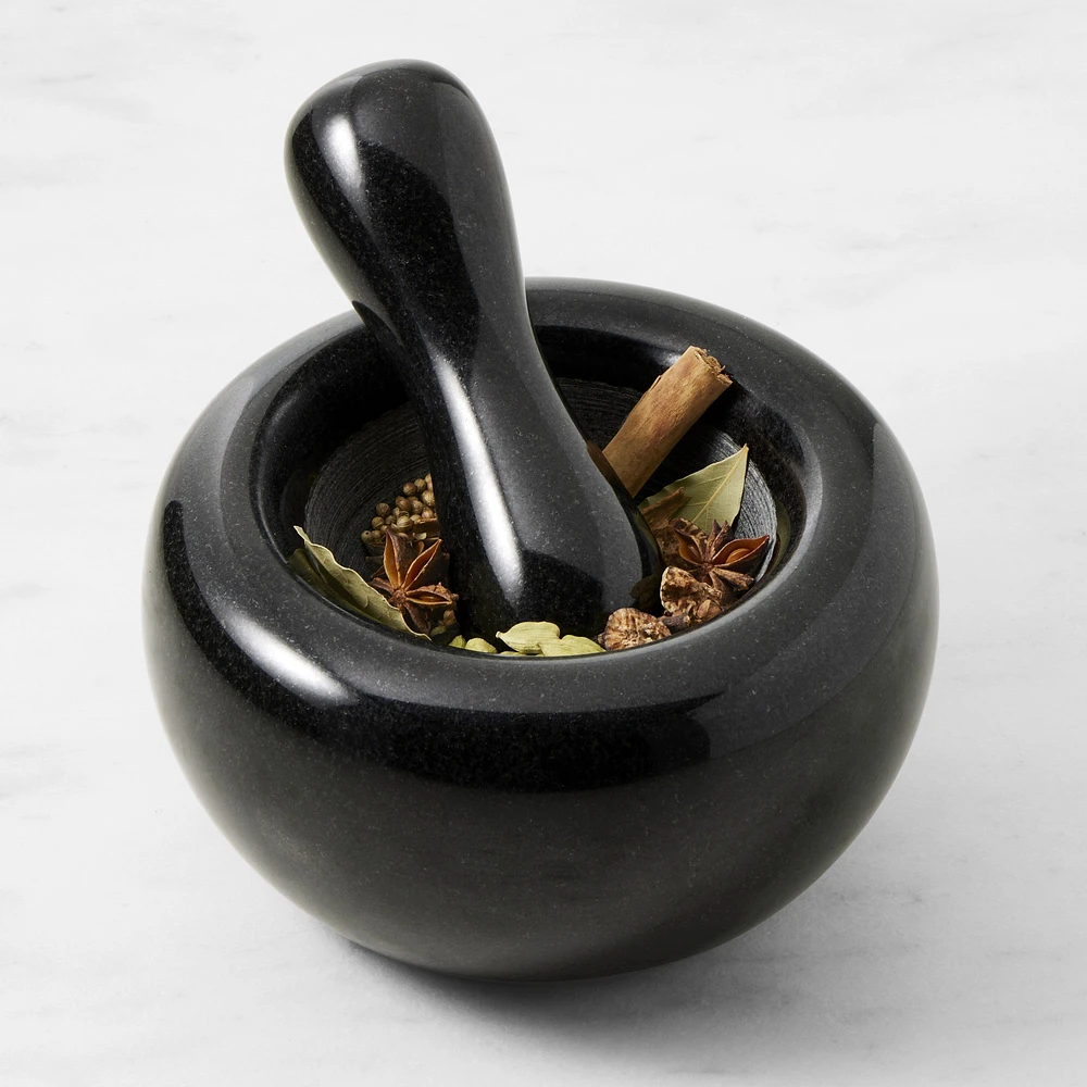 Williams Sonoma Black Granite Mortar & Pestle