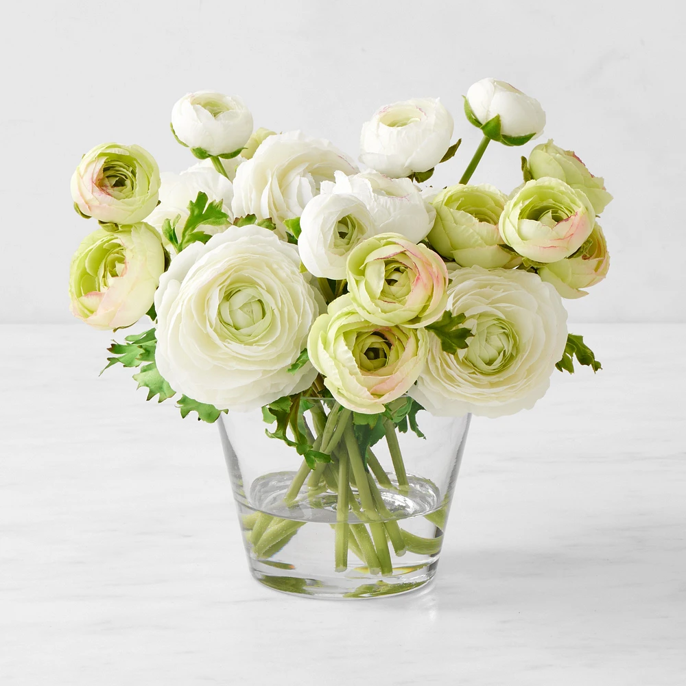 Faux Ranunculus Floral Arrangement