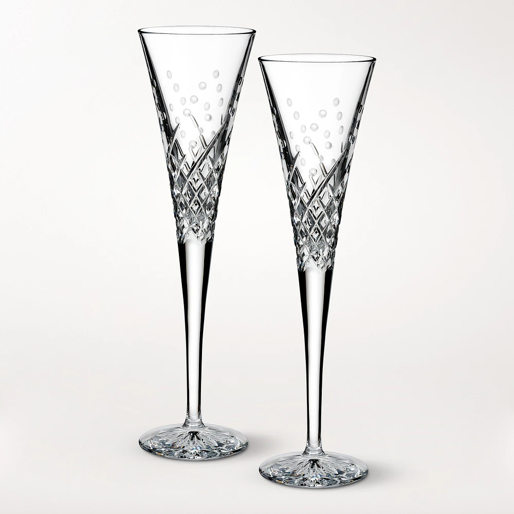 Waterford Celebrations Toasting Champagne Flutes, Set of 2