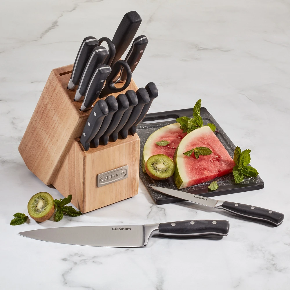 Cuisinart Triple Rivet Knife Block, Set of 15