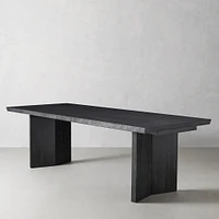 Knife Edge Extendable Rectangular Dining Table (72"-132")