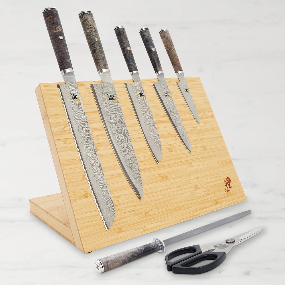 Miyabi Black Magnetic Easel Knife Block