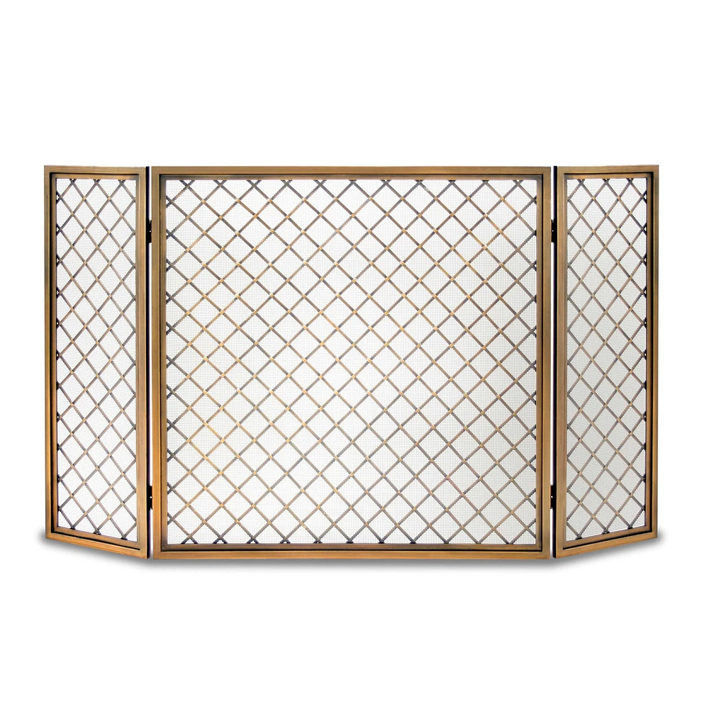 Hartwick Tri Panel Fireplace Screen