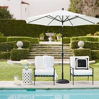 10' Round Bridgehampton Outdoor Metal Umbrella