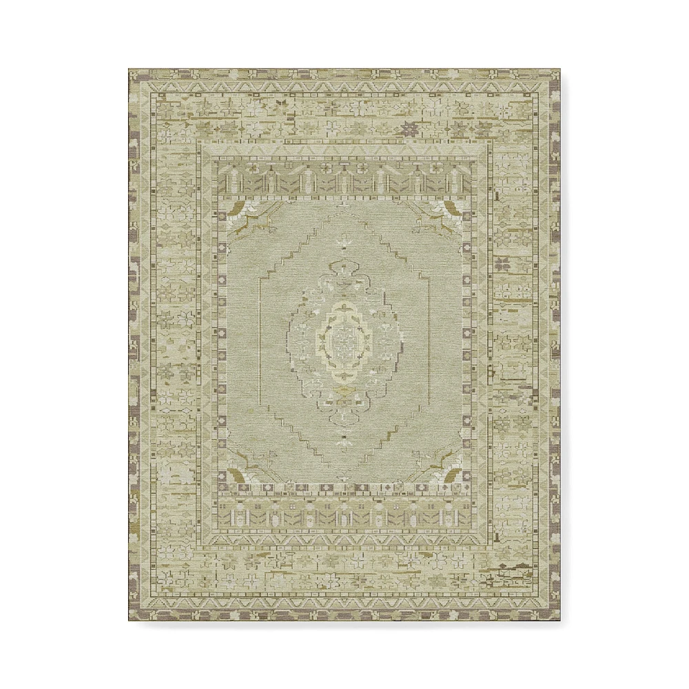 Lustrous Stone Hand Knotted Rug