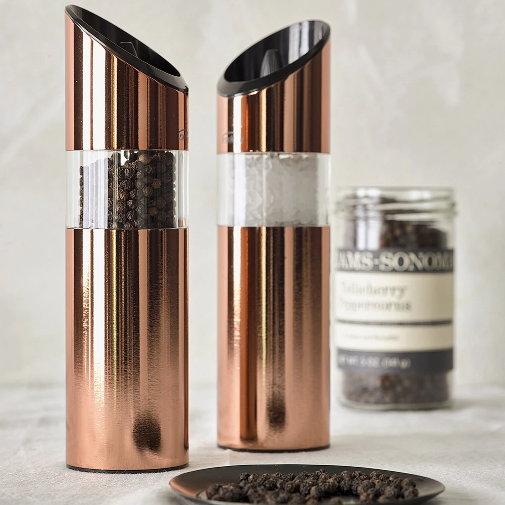 Trudeau Graviti Copper Electric Salt & Pepper Mills