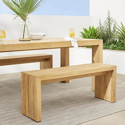 Larnaca Outdoor Teak Dining Bench (46")