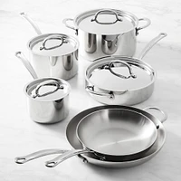 Open Kitchen by Williams Sonoma Stainless-Steel 10-Piece Cookware Set