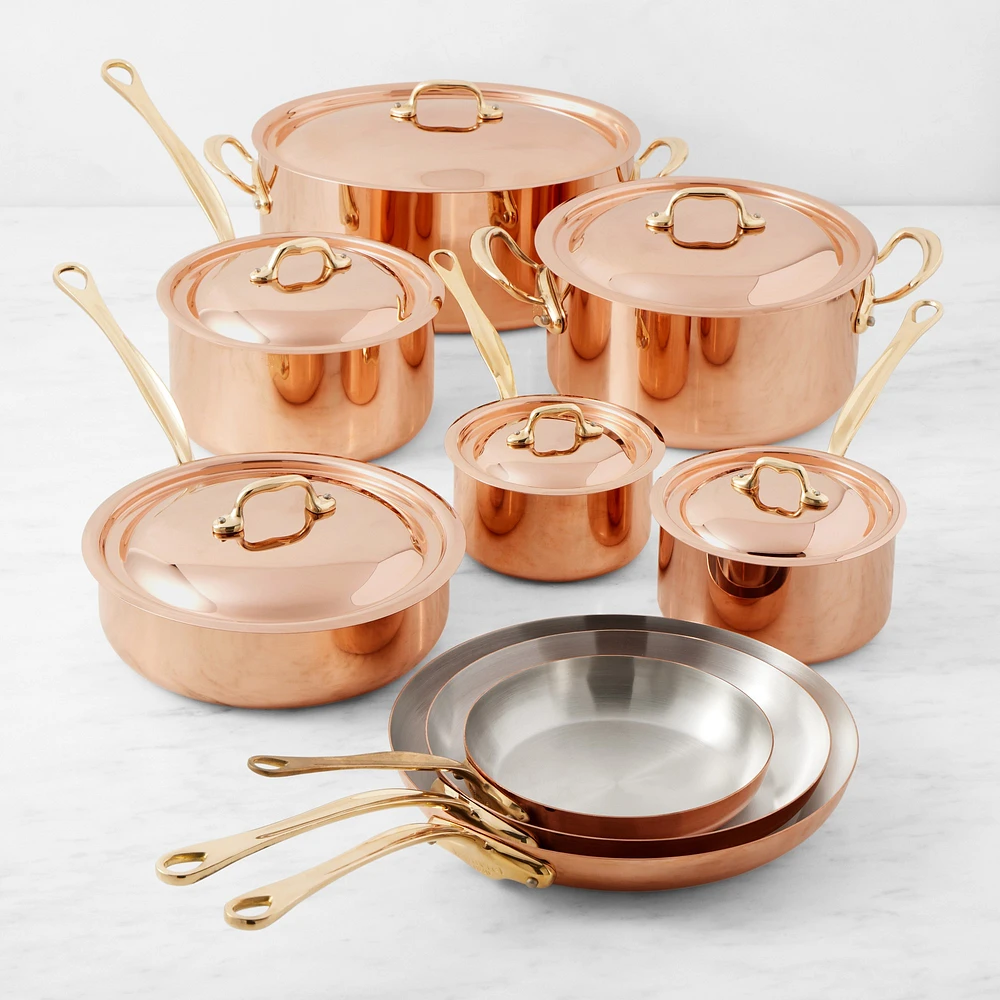 Mauviel M'150B Copper 15-Piece Cookware Set