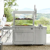 Kalamazoo Gaucho Wood-Fired Freestanding Grill with Side Burner