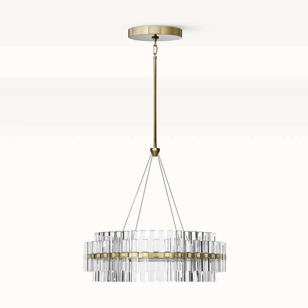 Phoebe Round LED Crystal Chandelier