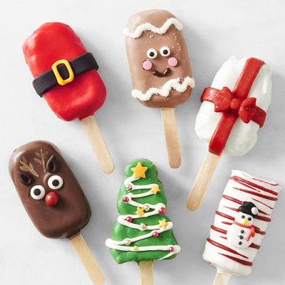 Assorted Holiday Cakesicles, Set of 6