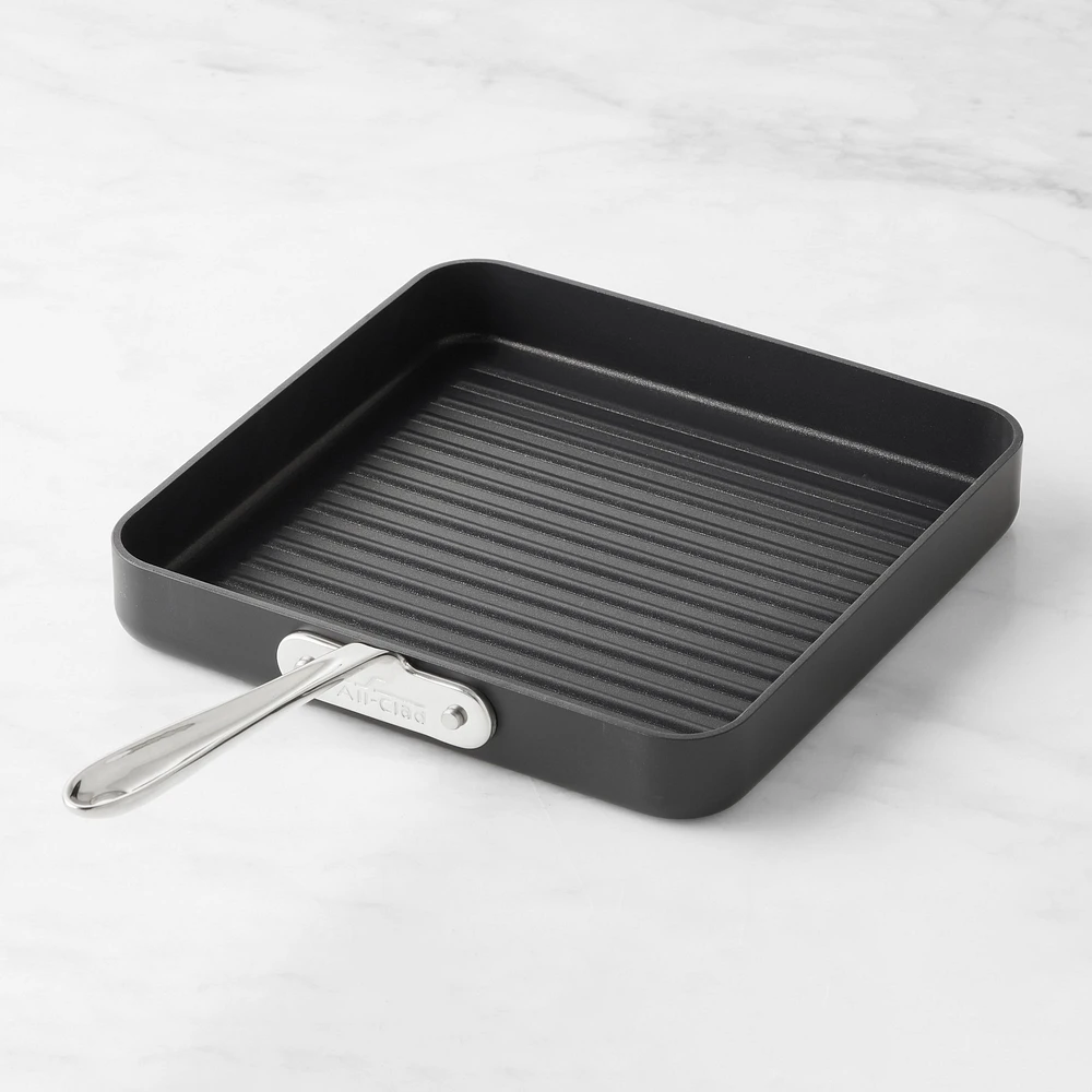 All-Clad HA1 Expert Hard Anodized Nonstick Square Grill, 11"