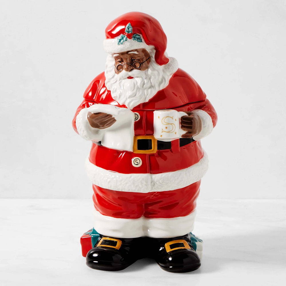 'Twas the Night Before Christmas Santa Cookie Jar