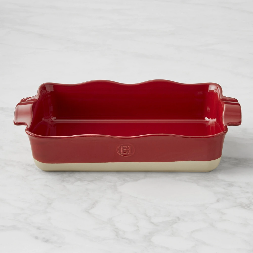 Emile Henry French Ceramic Ruffled Rectangular Baker