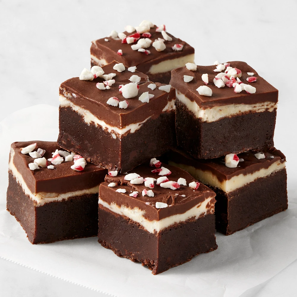 Williams Sonoma Peppermint Bark Brownies