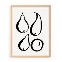 Still-life with Four Pears Limited Edition Kitchen Art by Minted