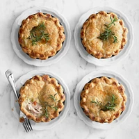 Mini Chicken Pot Pies, Serves 4