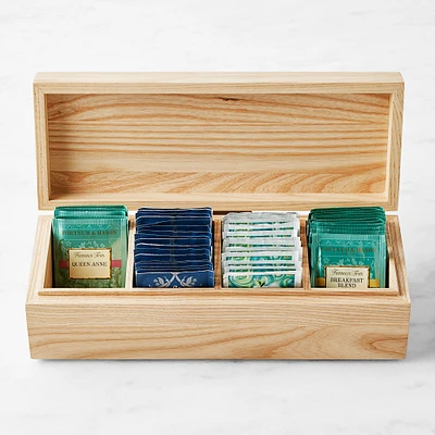 Hold Everything Stackable Tea Box, Ashwood