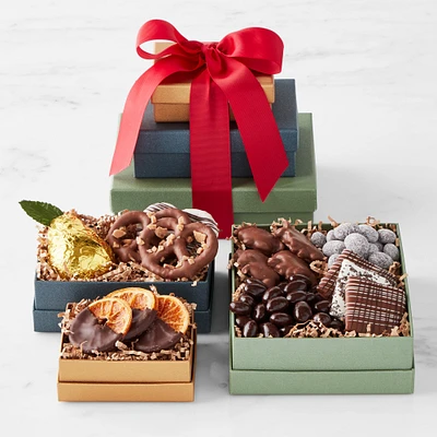 Manhattan Fruitier Chocolate Confections Gift Tower