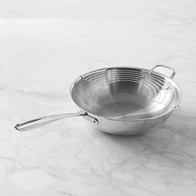 Williams Sonoma Signature Stainless-Steel Wok, 14"