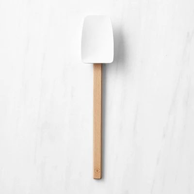 Open Kitchen by Williams Sonoma Silicone Wood Spoonula, White