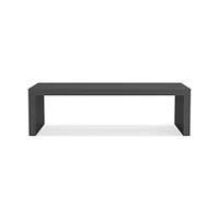 Larnaca Outdoor Slate Grey Metal Coffee Table (48"-63")