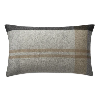 Plaid Lambswool Pillow Cover