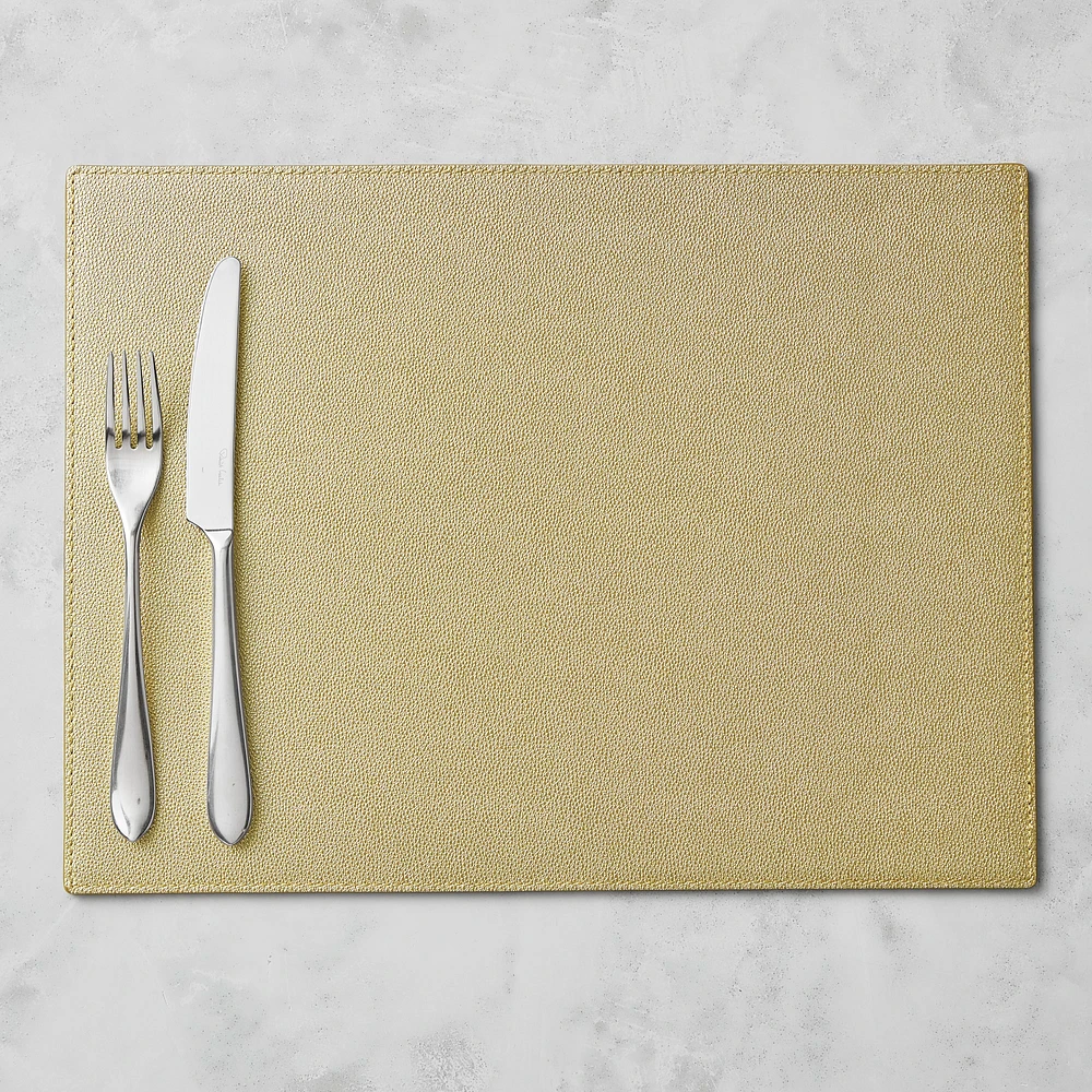 Faux Shagreen Rectangle Placemat