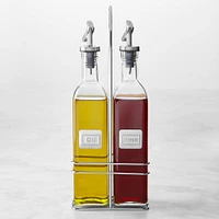 Trudeau Oil & Vinegar Bottles in Caddy