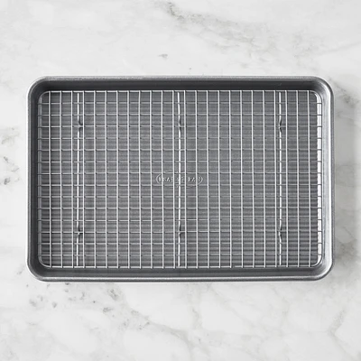 USA Pan Nonstick Quarter Sheet with Cooling Rack