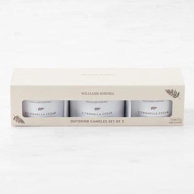 Williams Sonoma Citronella Cedar Candle, Set of 3