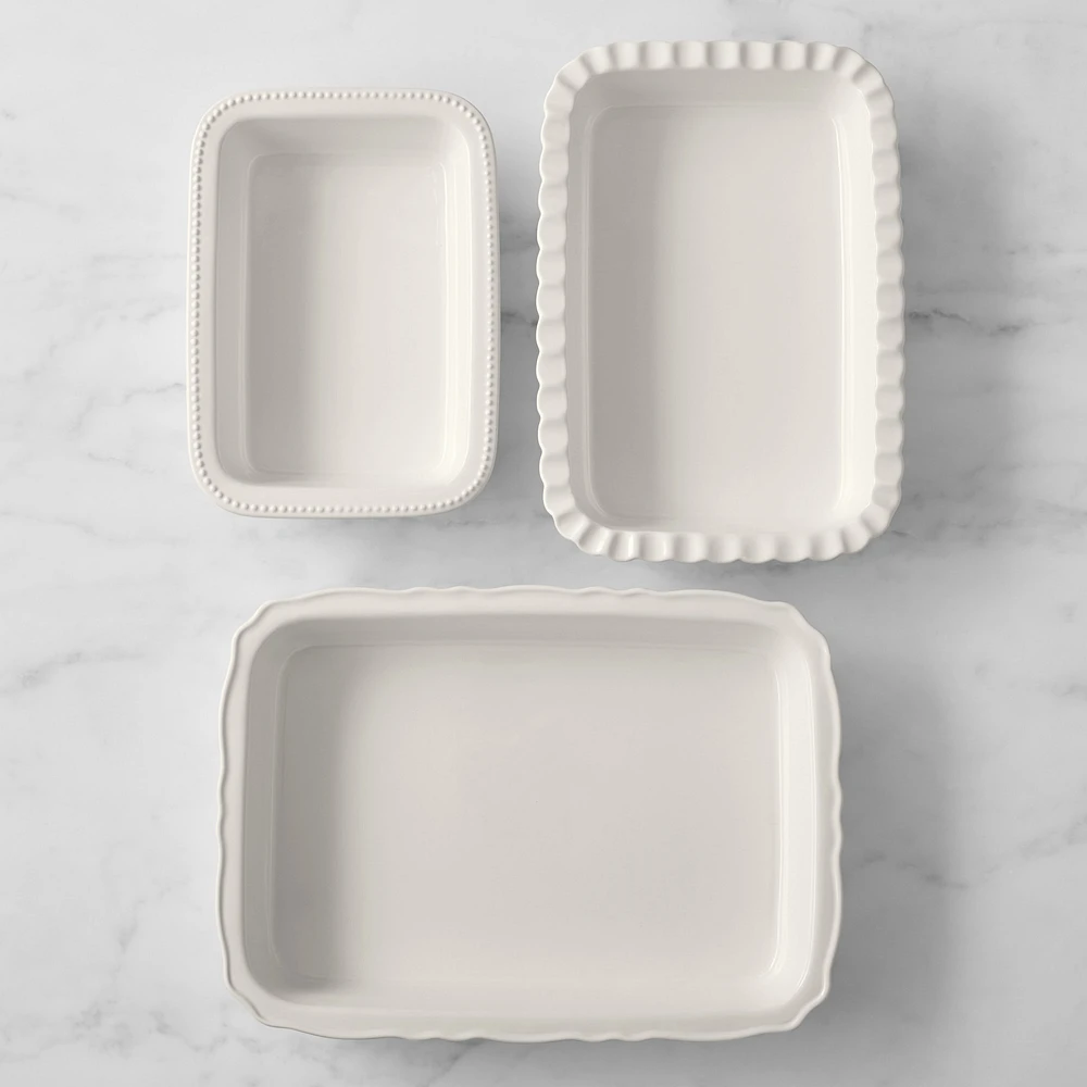 Williams Sonoma Stoneware Rectangular Bakers, Set of 3