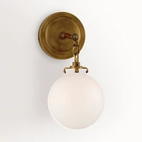 Scarlet Globe Sconce