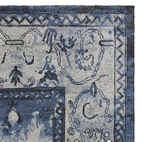 Lapis Hand Knotted Rug Swatch - Free Returns Within 30 Days