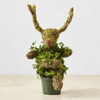 Ivy & Moss Sitting Reindeer Topiary