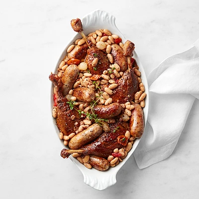 Duck Cassoulet, Serves 4