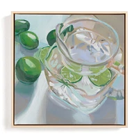 Cut Glass and Limes Limited Edition Kitchen Art by Minted