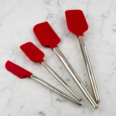 Williams Sonoma Ultimate Silicone Spatulas with Stainless-Steel Handle, Set of 4