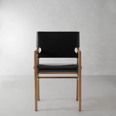 Stratton Leather Slung Armchair