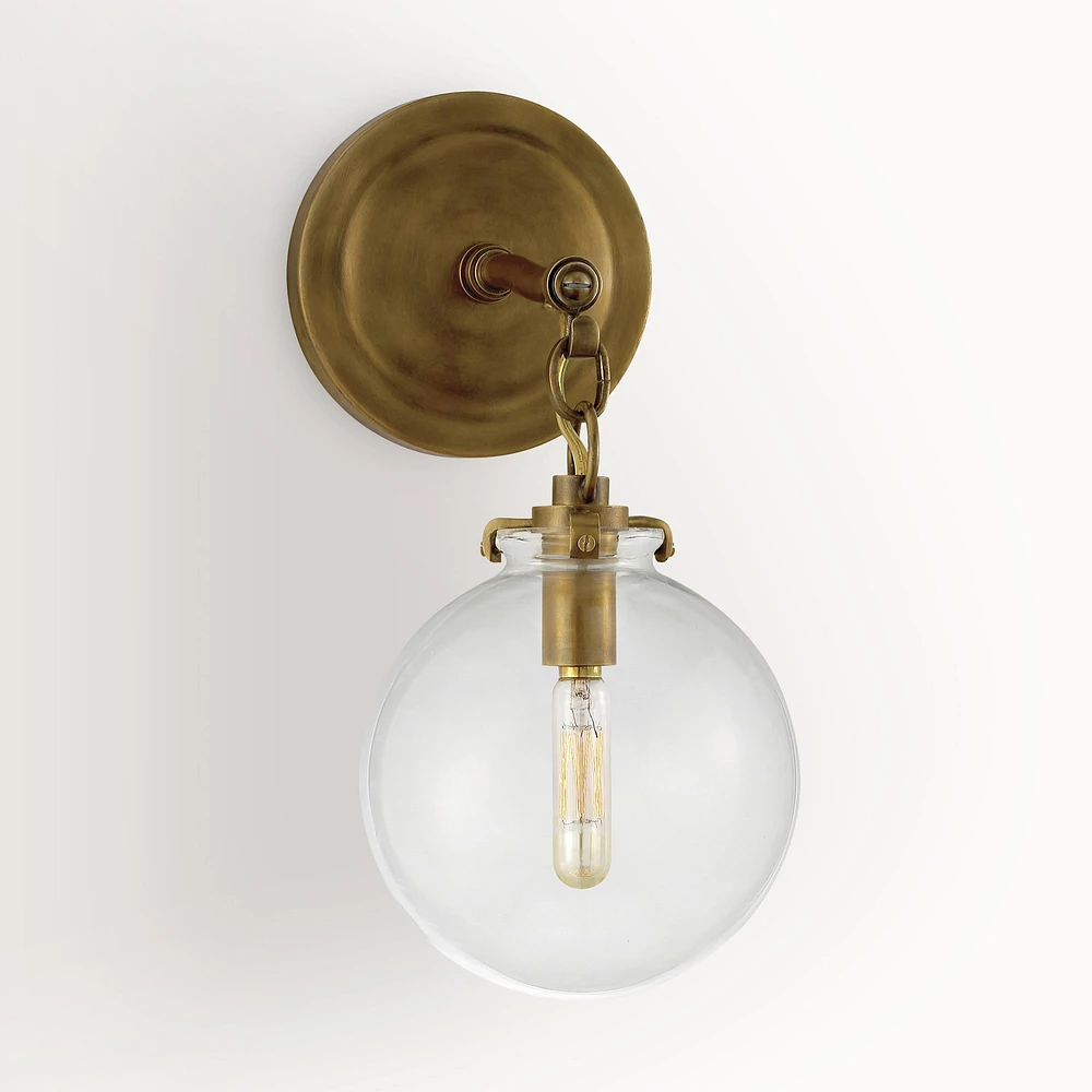 Scarlet Globe Sconce