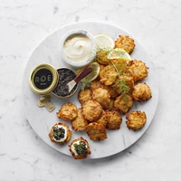 Caviar, Latke & Crème Fraiche Set