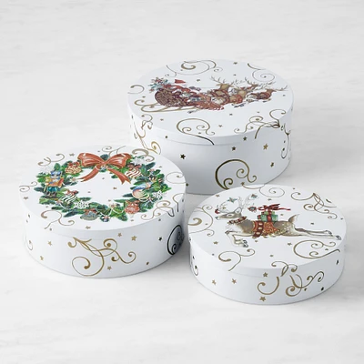 'Twas the Night Before Christmas Dessert Nesting Tins, Set of 3