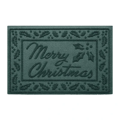 Waterhog Merry Christmas Commercial Grade Indoor/Outdoor Doormat, 20" X 30"