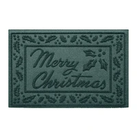 Waterhog Merry Christmas Commercial Grade Indoor/Outdoor Doormat, 20" X 30"