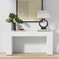 Matte White Console (60")